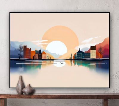 &quot;Sunrise on the Bay&quot; Canvas Art