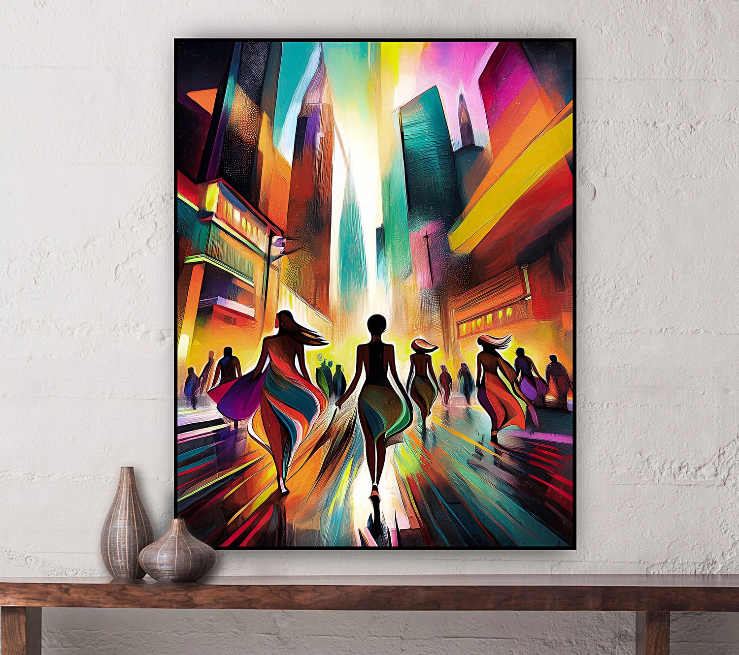 &quot;Windy City Walk&quot; Canvas Art