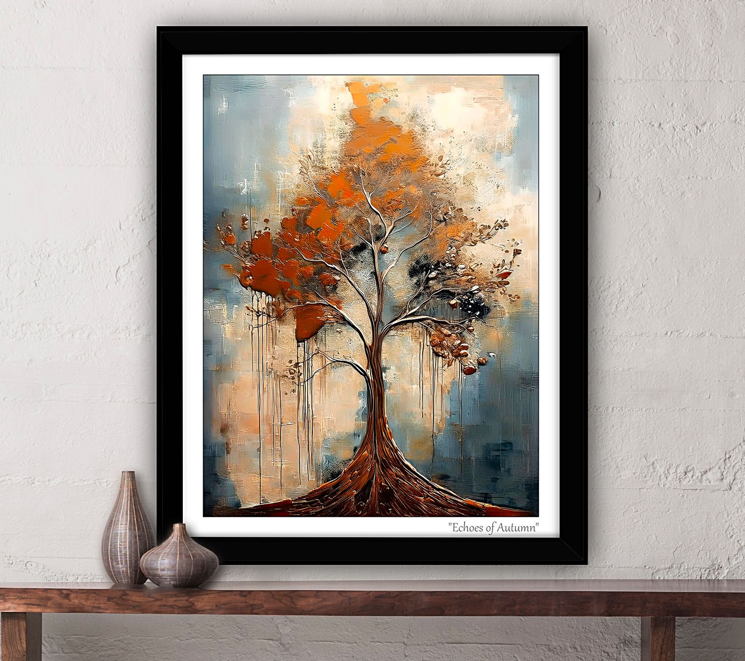 &quot;Echoes of Autumn&quot; Canvas Art - Virtual Frame #48