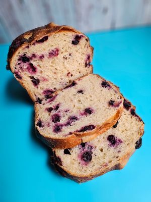Sourdough Lemon Blueberry Loaf