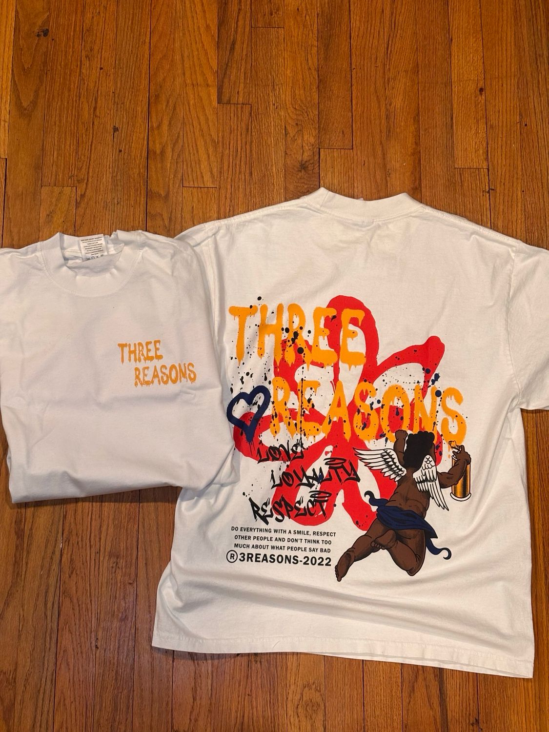 White 3Reasons Graffiti T-Shirt