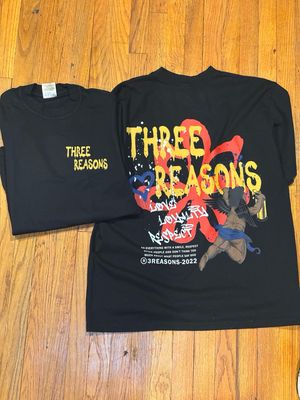 Black 3Reasons Graffiti Style T-Shirt