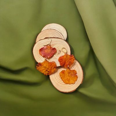 Pendientes de doble flamboyán