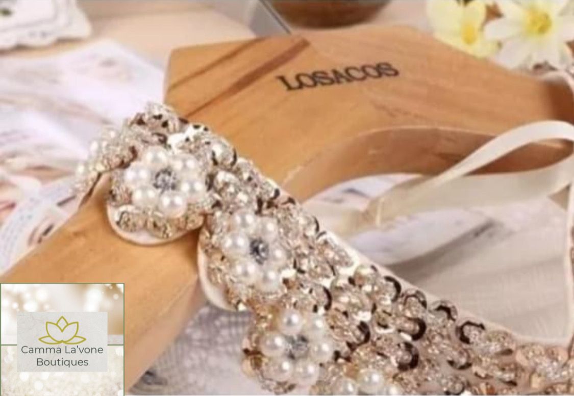 Handmade Detachable Champagne Beaded Sequin collar