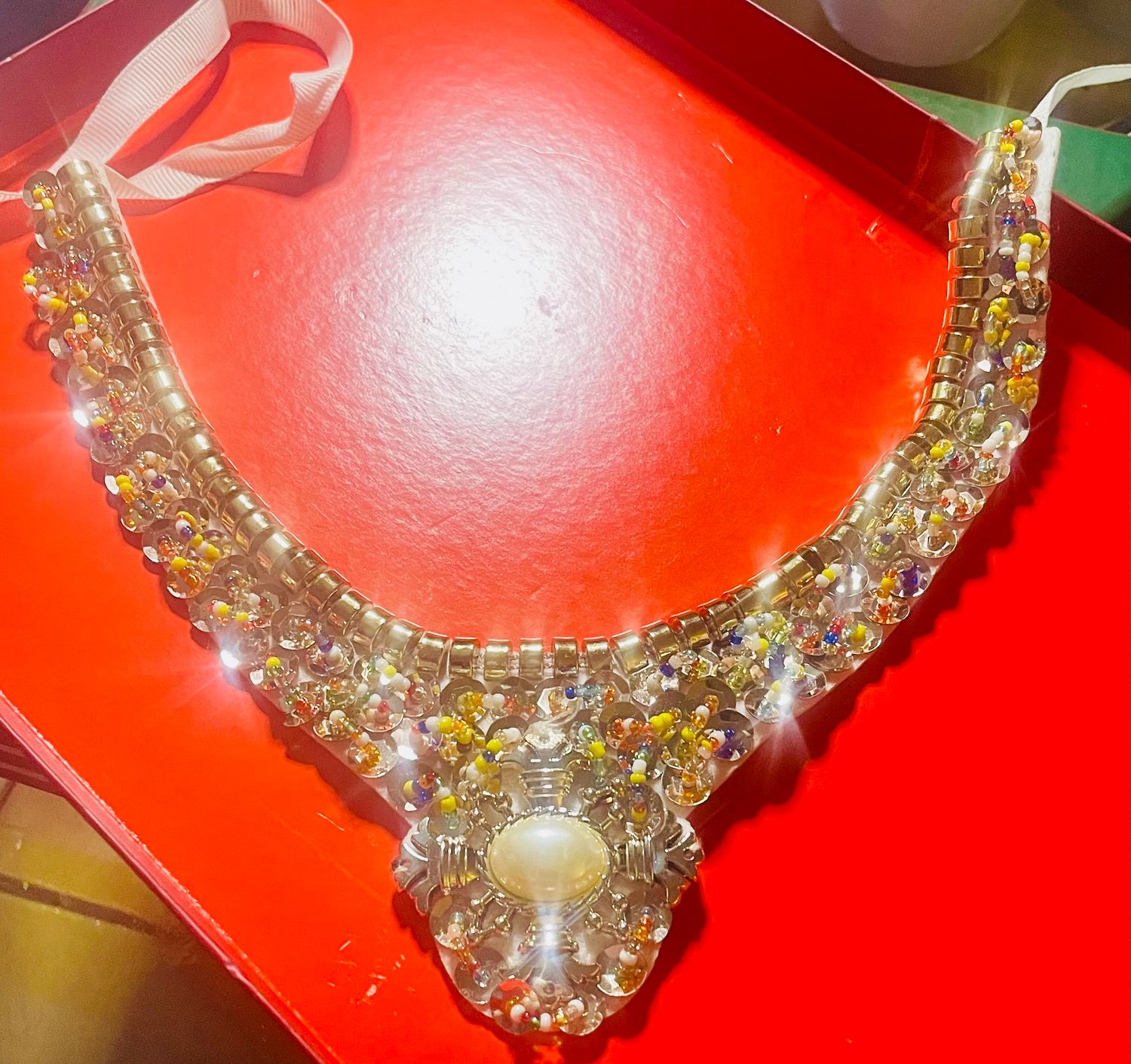 Fashion Confetti Sequin Detachable Collar Female Necklace