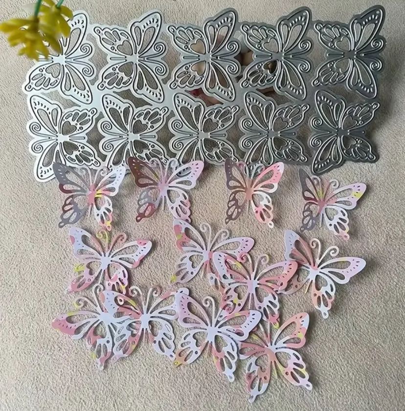 Fila de mariposas