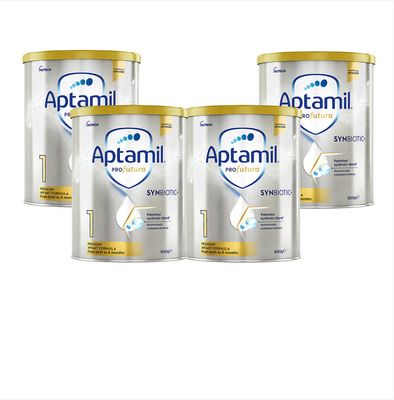 4 x Aptamil Profutura 1 Premium Baby Infant Formula From Birth to 6 Months 900g
