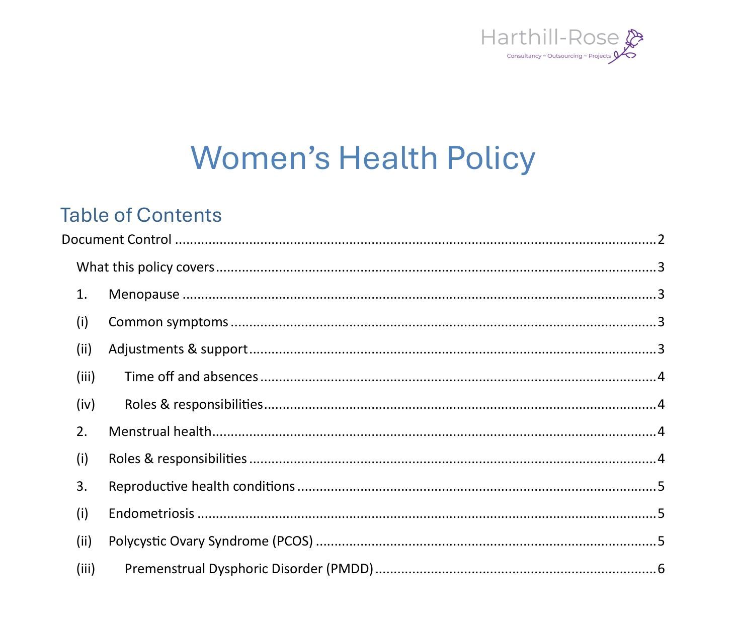 Women's Health Policy