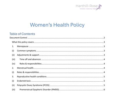 Women's Health Policy