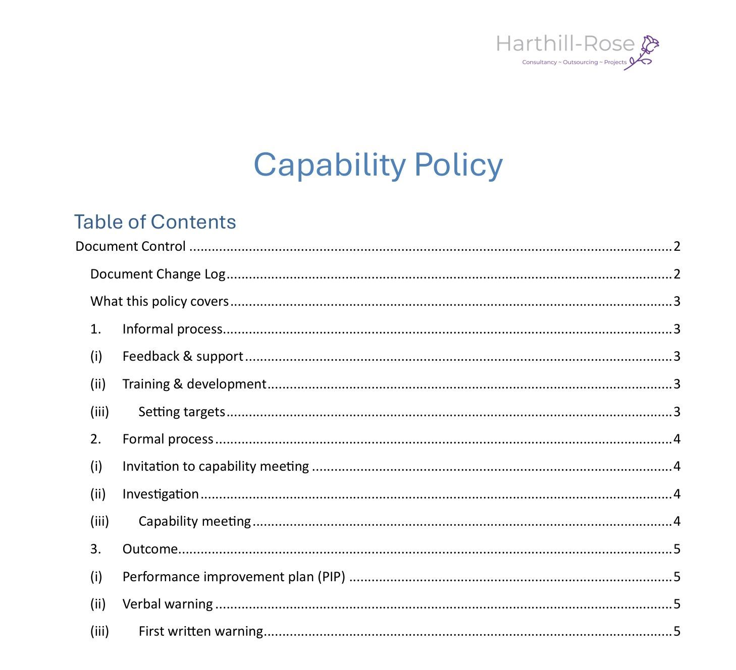 Capability Policy