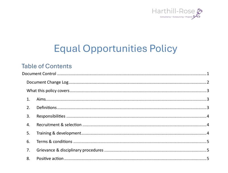 Equal Opportunities Policy