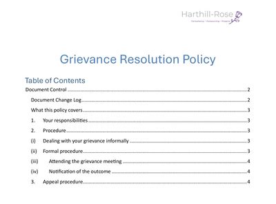 Grievance Resolution Policy