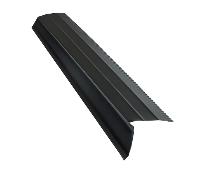 Union Corrugating 3-in x 10-ft White or Black Galvanized Steel Drip Edge