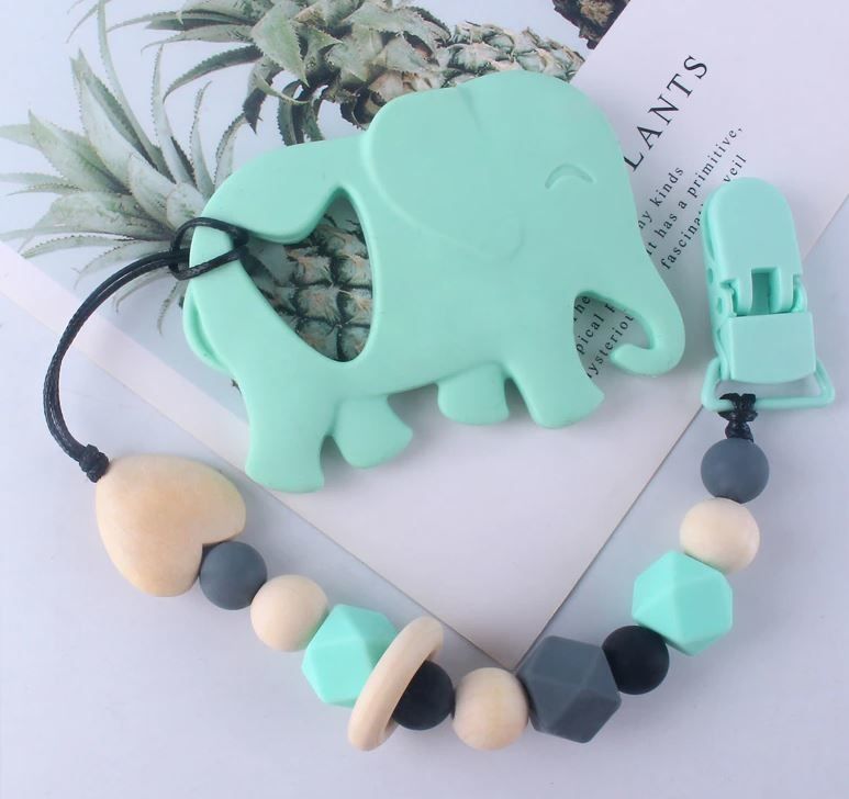 Elephant Silicone Teether Chain