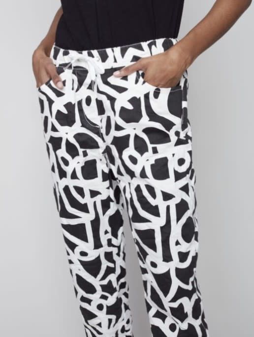 CB Printed Crinkle Jogger Pant