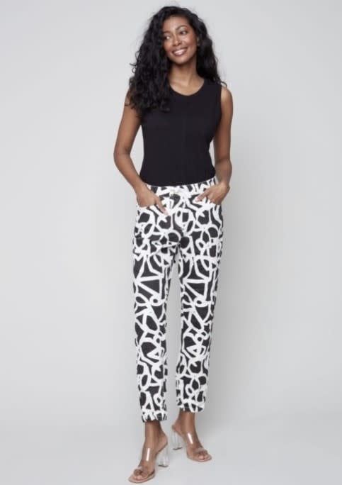 CB Printed Crinkle Jogger Pant