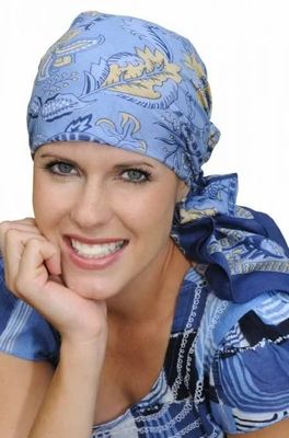 Headcovers  Cotton Woodblock Chemo Scarf