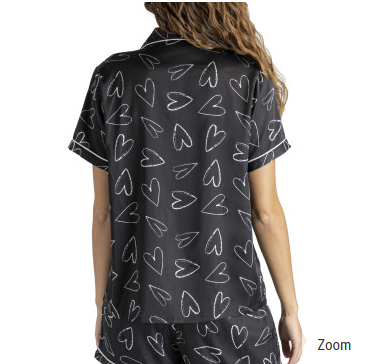 Hello Mello Satin PJ Shirt