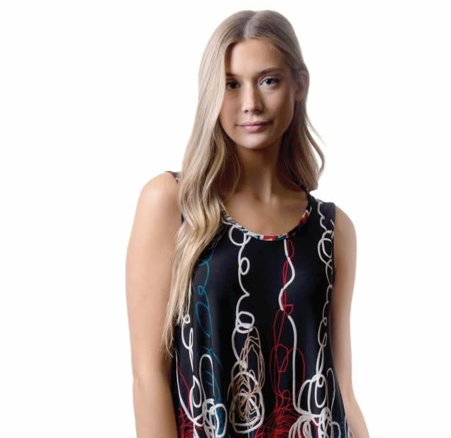 Papa A Line Abstract Dress