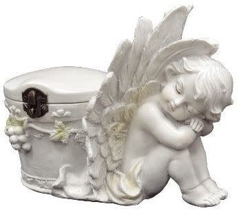ANGEL SITTING W URN