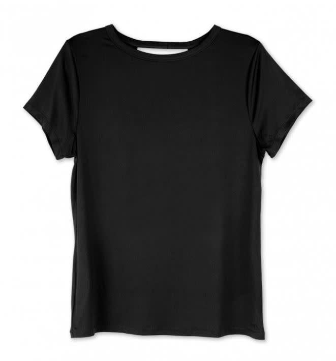 Fitkicks Crossovers Tee, Color: BLACK, Size: Small