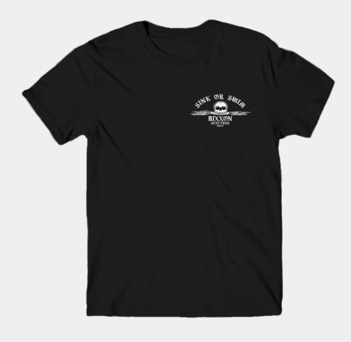 Dixxon Sink or Swim Tee, Color: Black, Size: M