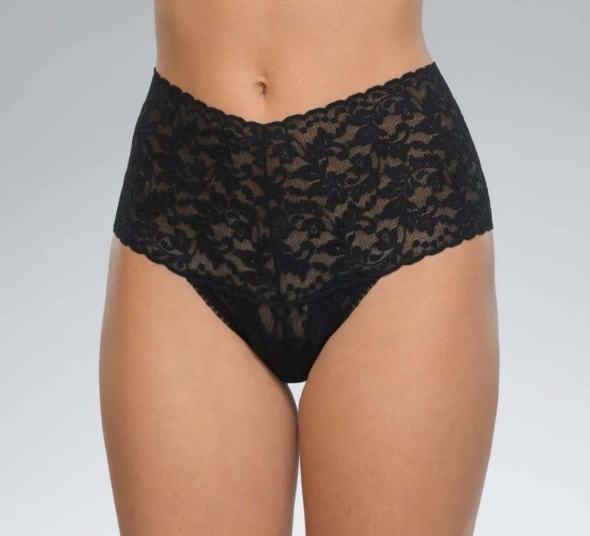 Hanky Panky Retro Thong, Color: Black, Size: O-12