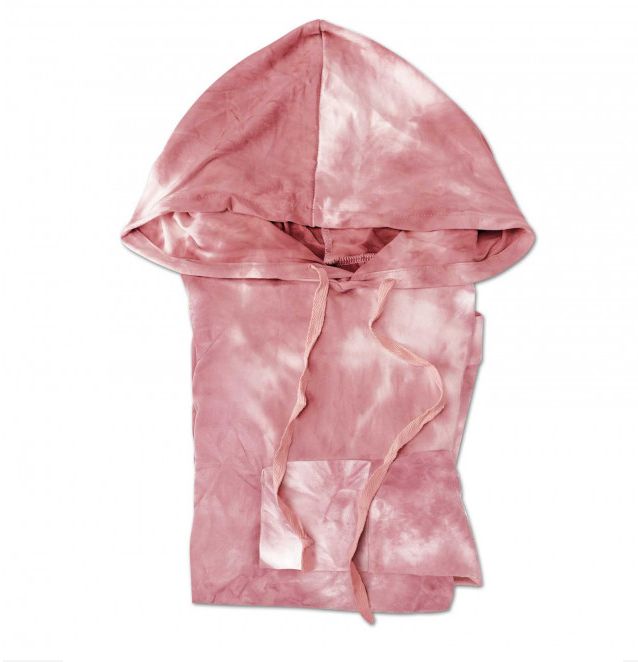 Hello Mello Dyes the Limit Hoodie, Color: Blush, Size: Small