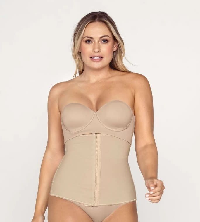 Leonisa Latex Free  Waist Cincher, Color: Nude, Size: Small
