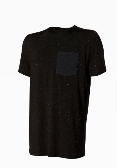Saxx Sleepwalker SS Pocket Tee, Color: BLK, Size: Small