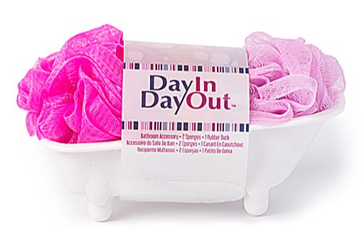 Day In Day Out Sponge Tub Set, Color: Pink