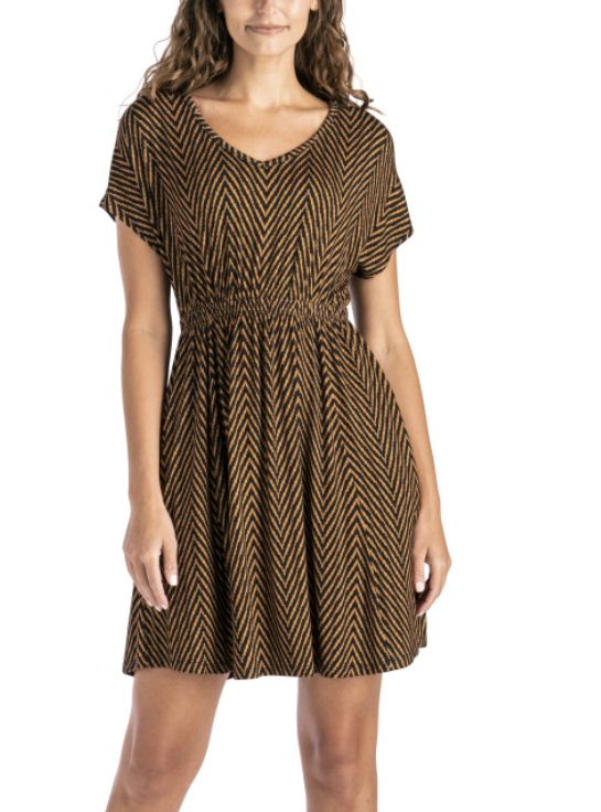 All Threads Boardwalk Dress, Color: Brown, Size: Small