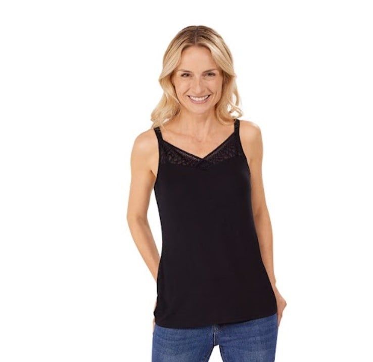 Amoena Pia Top, Color: Black, Size: Small