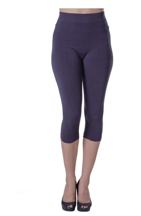 Papa Bamboo One Size Capris, Color: Black