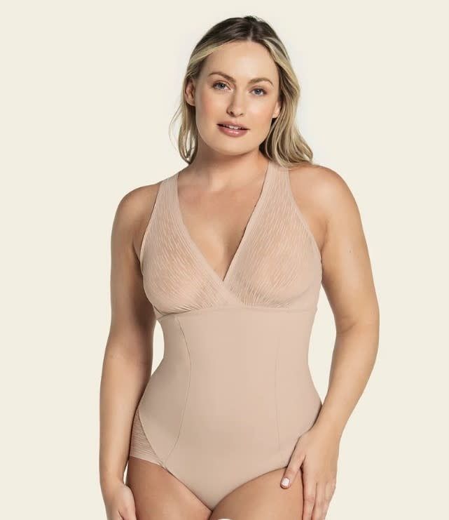 Leonisa Sheer Sculpting BDY, Color: Cafe Claro, Size: Small