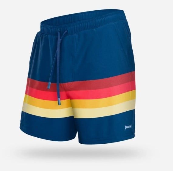 Bn3th Agua Volley 2N1 7inch, Color: Retrostripe Navy, Size: Small