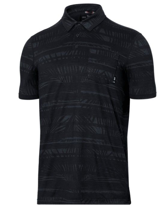 SAXX DropTemp Printed All Day  Cooling Polo