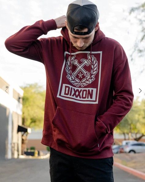 Dixxon Gray Box Crest Hoodie