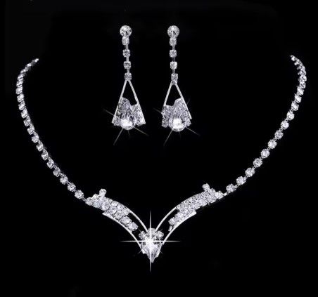 Bridal Jewelry, Size: 01J01, Color: Crystal Set