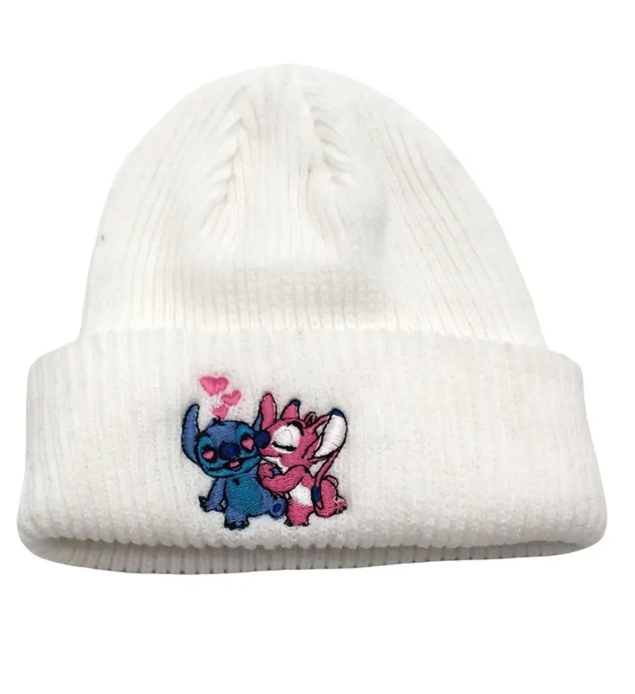 Stitch Beanie, Color: White