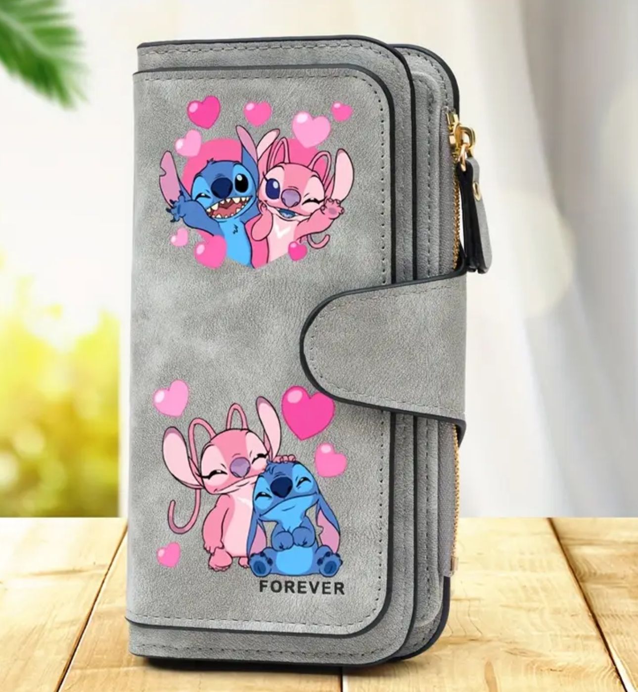 Stitch Wallet, Color: Grey