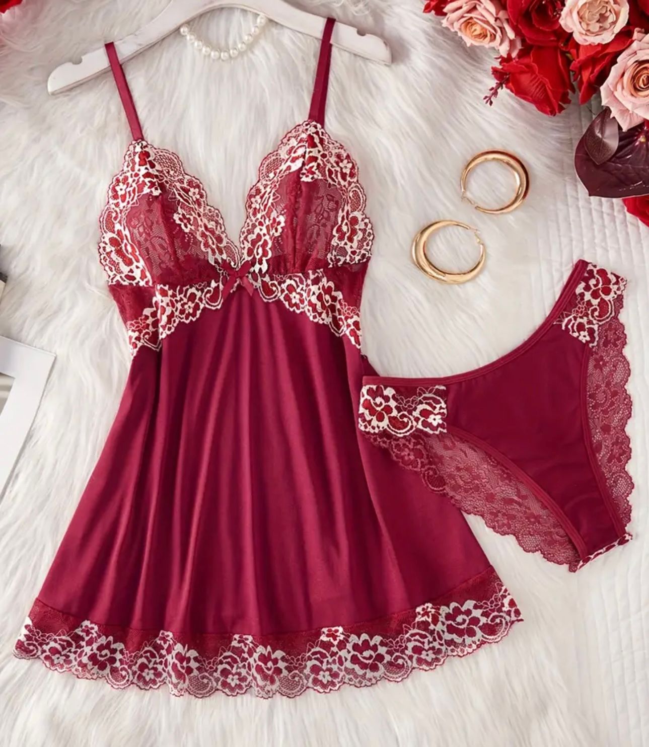 Floral Lace  Chemise