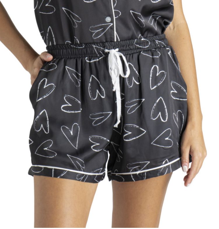 Hello Mello Satin PJ Short