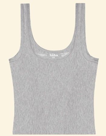 Huha Sporty Crop Tank, Color: Grey, Size: Small
