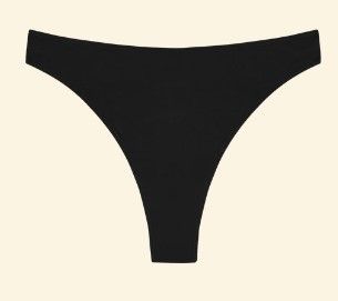 Huha High Rise Thong, Color: Black, Size: Large