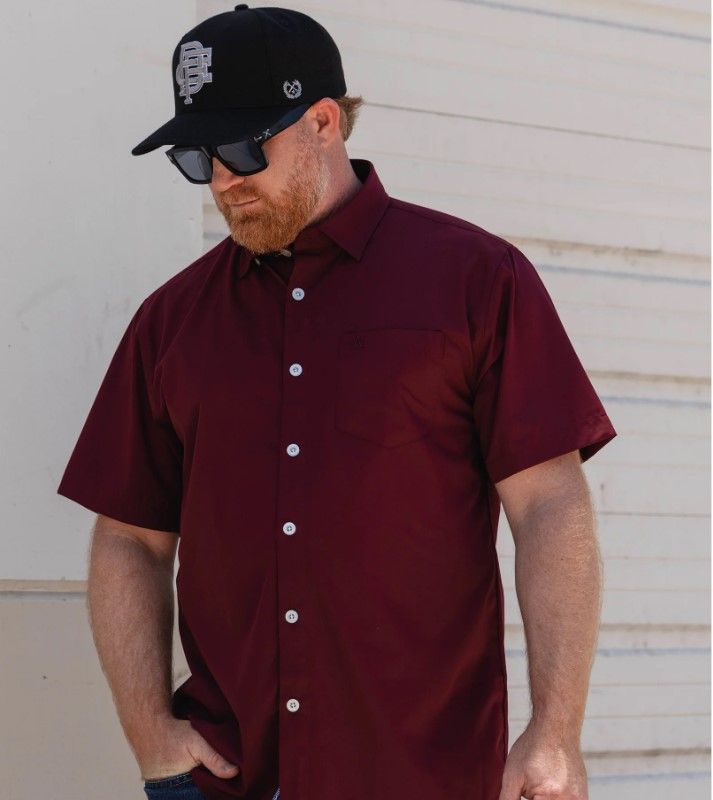 Dixxon Solid Bamboo 2.0 SS, Color: Maroon, Size: Medium