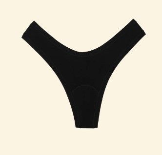 Huha Dipped Thong, Color: Black, Size: XSMALL