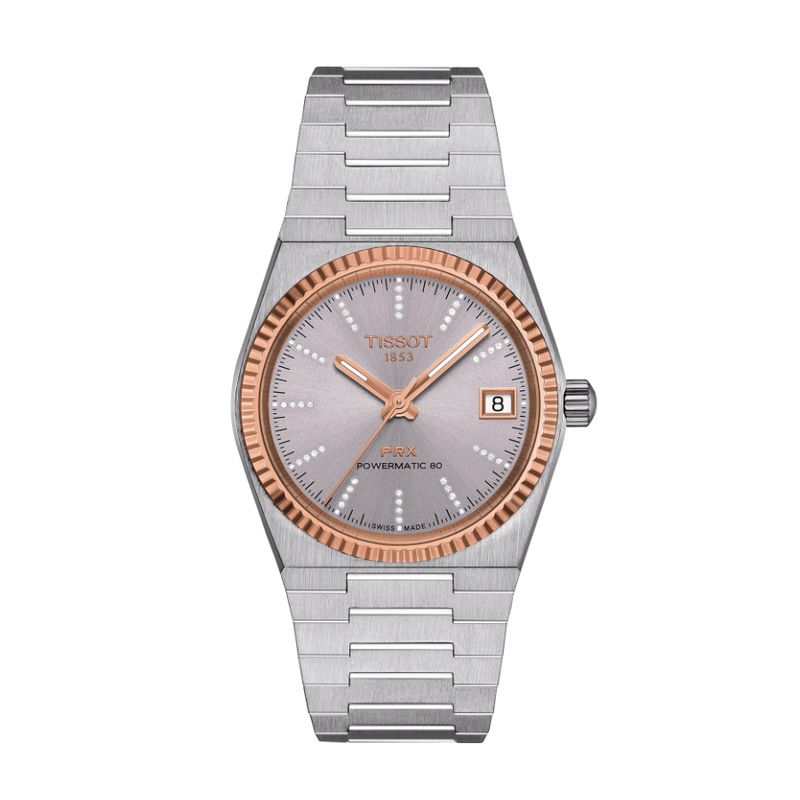 Tissot PRX 35mm Powermatic 80 Stahl &18K Goldlünette / T931.207.41.336.00