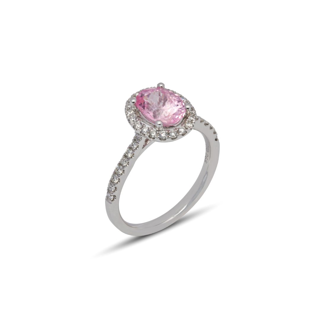 Ring mit Pink Safir