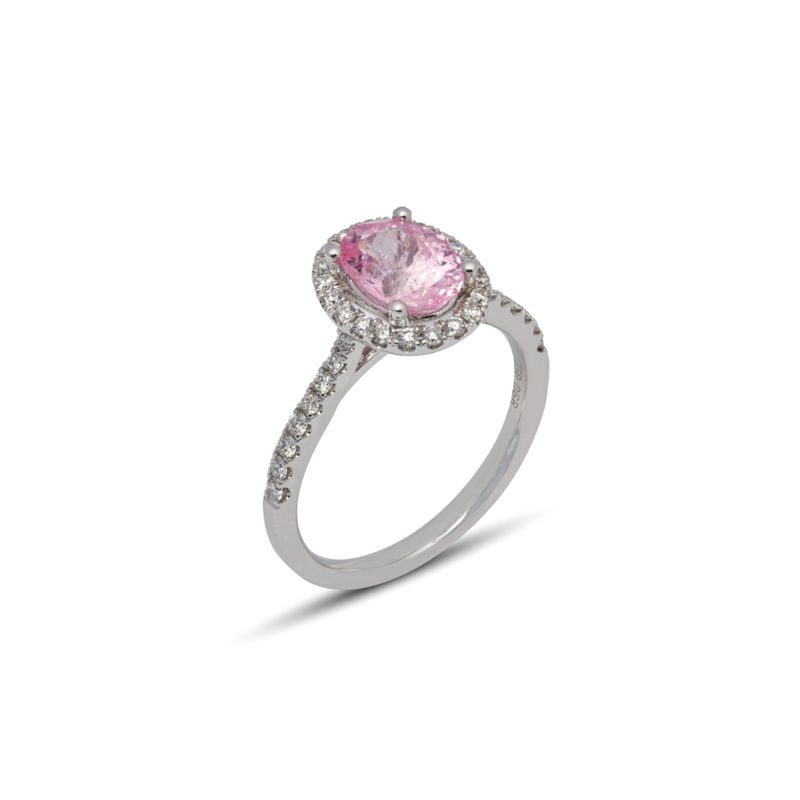 Ring mit Pink Safir